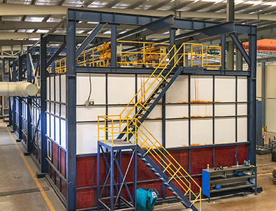 鋼管吹鍍生產(chǎn)線